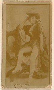 Sadie Lane, from the Actresses series (N245) issued by Kinney Brothers to promote Sweet Caporal Cigarettes MET DP858933