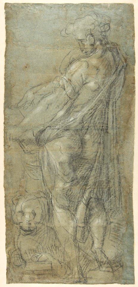 Saint John the Evangelist (recto; Cartoon for a Fresco); Saint Mark (verso; Cartoon for a Fresco). MET DP812358