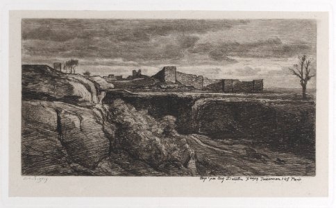 Ruins of the Chateau of Crèmieux (Isère) Met DP884923