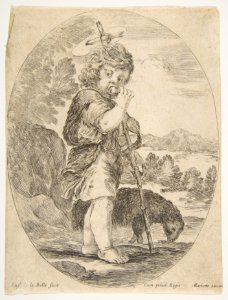 Saint John the Baptist Biting a Piece of Fruit MET DP817332