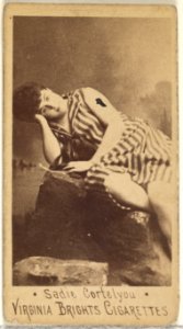 Sadie Cortelyou, from the Actors and Actresses series (N45, Type 1) for Virginia Brights Cigarettes MET DP829390