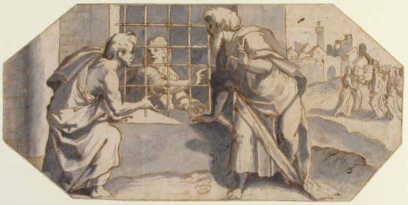 Saint John the Baptist in Prison Sends His Disciples to Question Jesus MET 80.3.195