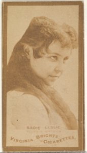 Sadie Leslie, from the Actors and Actresses series (N45, Type 3) for Virginia Brights Cigarettes MET DP831052