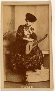 Rosita, from the Actresses series (N245) issued by Kinney Brothers to promote Sweet Caporal Cigarettes MET DP859454