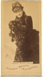 Sadie Martinot, from the Actors and Actresses series (N45, Type 1) for Virginia Brights Cigarettes MET DP829642