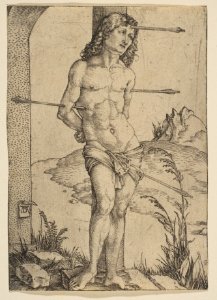 Saint Sebastian Bound to the Column MET DP815381