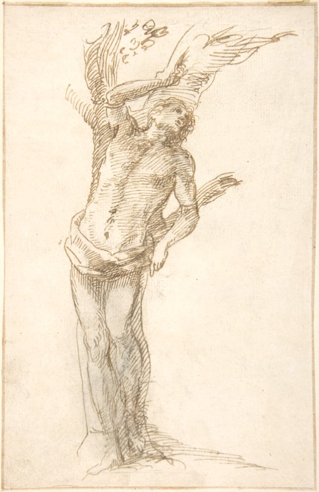 Saint Sebastian (?) Tied to a Tree MET DP800576