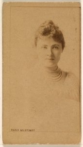Sadie Martinot, from the Actresses series (N245) issued by Kinney Brothers to promote Sweet Caporal Cigarettes MET DP859076