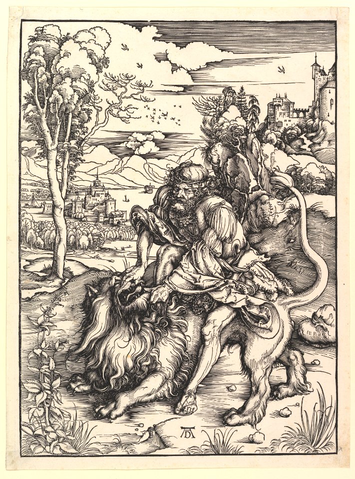 Samson Rending the Lion MET DP820817