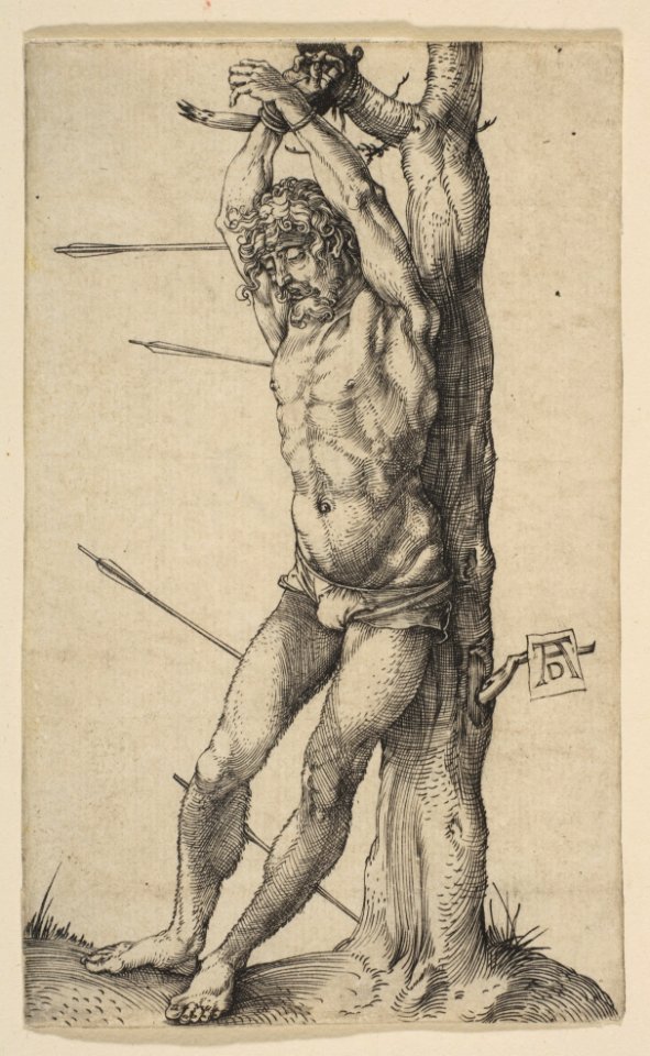 Saint Sebastian Tied to a Tree MET DP815377