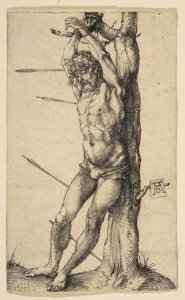 Saint Sebastian Tied to a Tree MET DP815377