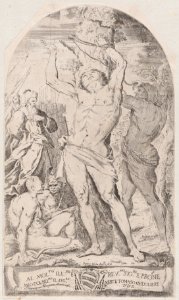 Saint Sebastian being tied to a tree Met DP888787