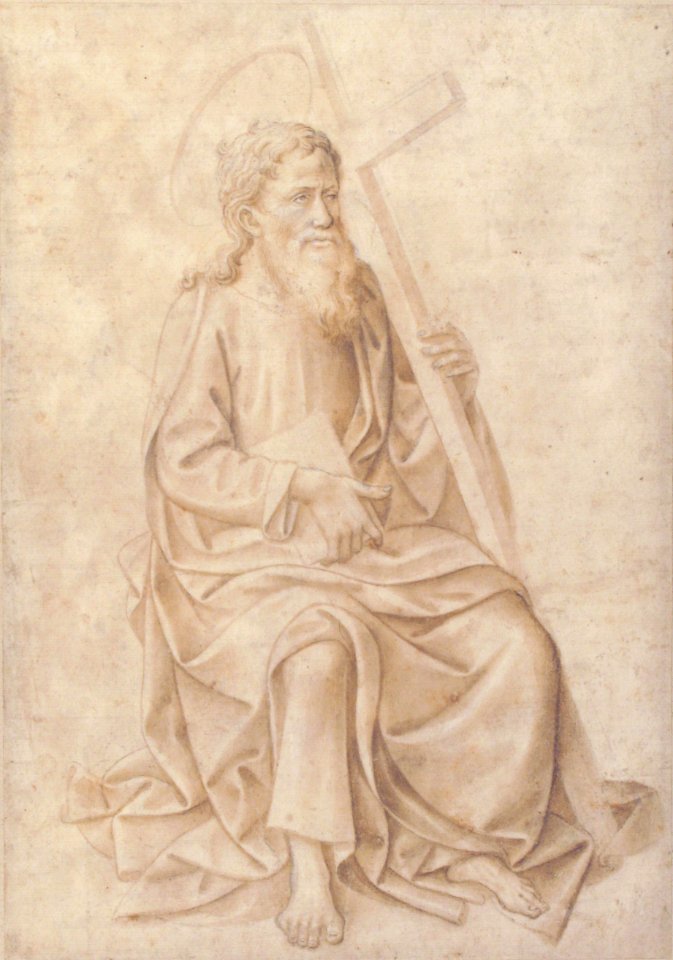 Saint Philip Seated, Holding a Book and a Cross MET 65.112.1