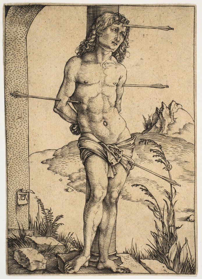 Saint Sebastian Bound to the Column MET DP815382