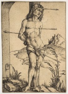 Saint Sebastian Bound to the Column MET DP815382