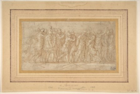 Roman or Greek Warriors Celebrating after a Victory. MET DP810972