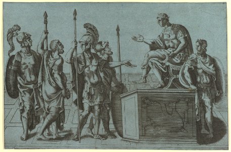 Roman Soldiers Before an Emperor MET DP821526