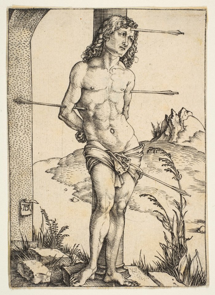 Saint Sebastian Bound to the Column MET DP815379