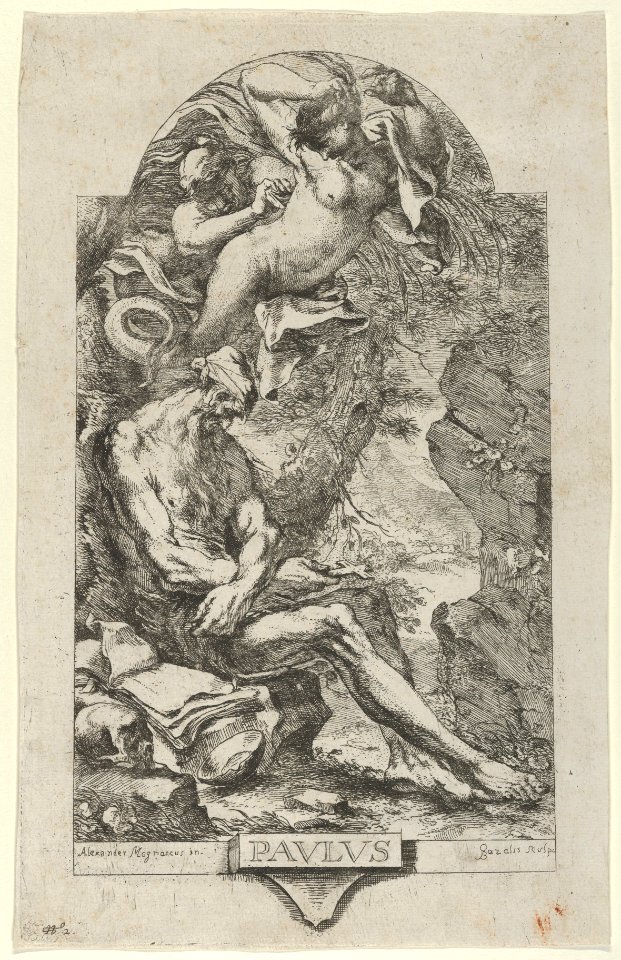 Saint Paul of Thebes tempted by a demon, after Magnasco MET DP852111
