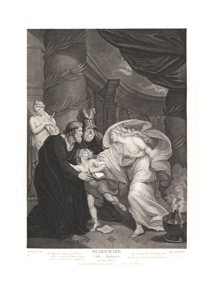 Rome, Titus's Garden–Lucius Pursued by Lavinia (Shakespeare, Titus Andronicus, Act 4, Scene 1) MET DP859577