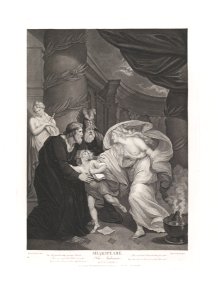 Rome, Titus's Garden–Lucius Pursued by Lavinia (Shakespeare, Titus Andronicus, Act 4, Scene 1) MET DP859577
