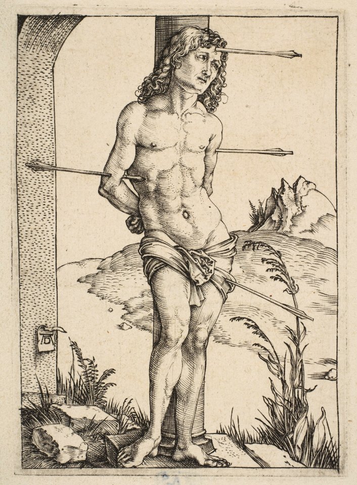 Saint Sebastian Bound to the Column MET DP815380
