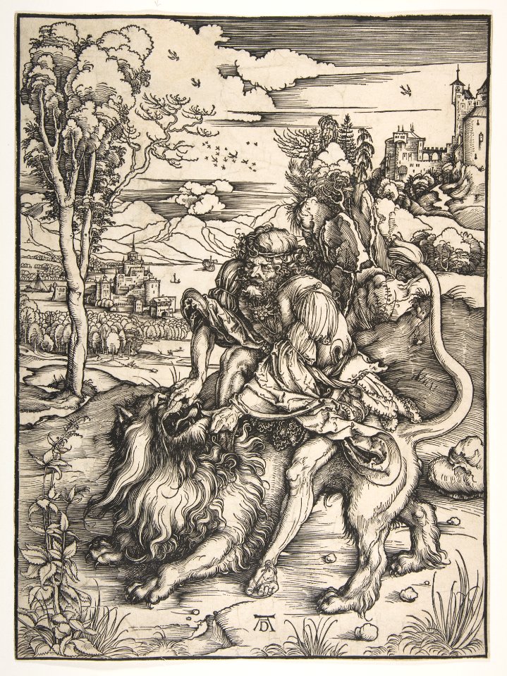 Samson Rending the Lion MET DP816586