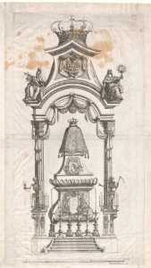 Royal Portugese Funeral Monument (possibly part of a funeral book) MET DP876494