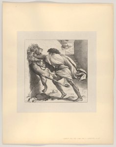 Samson and the Lion (Dalziels' Bible Gallery) MET DP835645