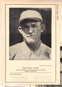 Rogers "Rajah" Hornsby from Sports Exchange All-Stars trade cards (W603) MET DPB882282