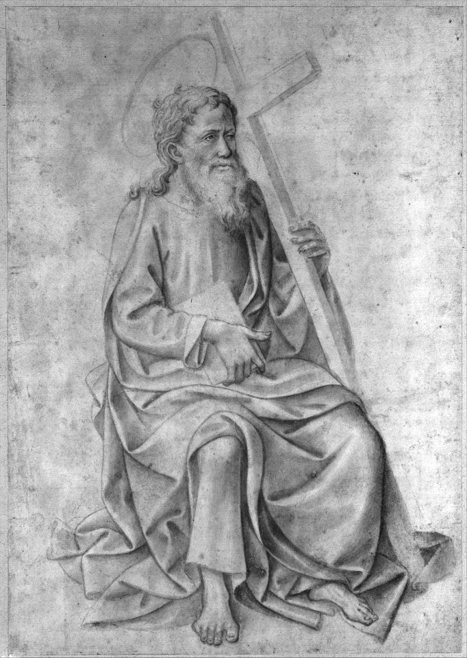 Saint Philip Seated, Holding a Book and a Cross MET 182530