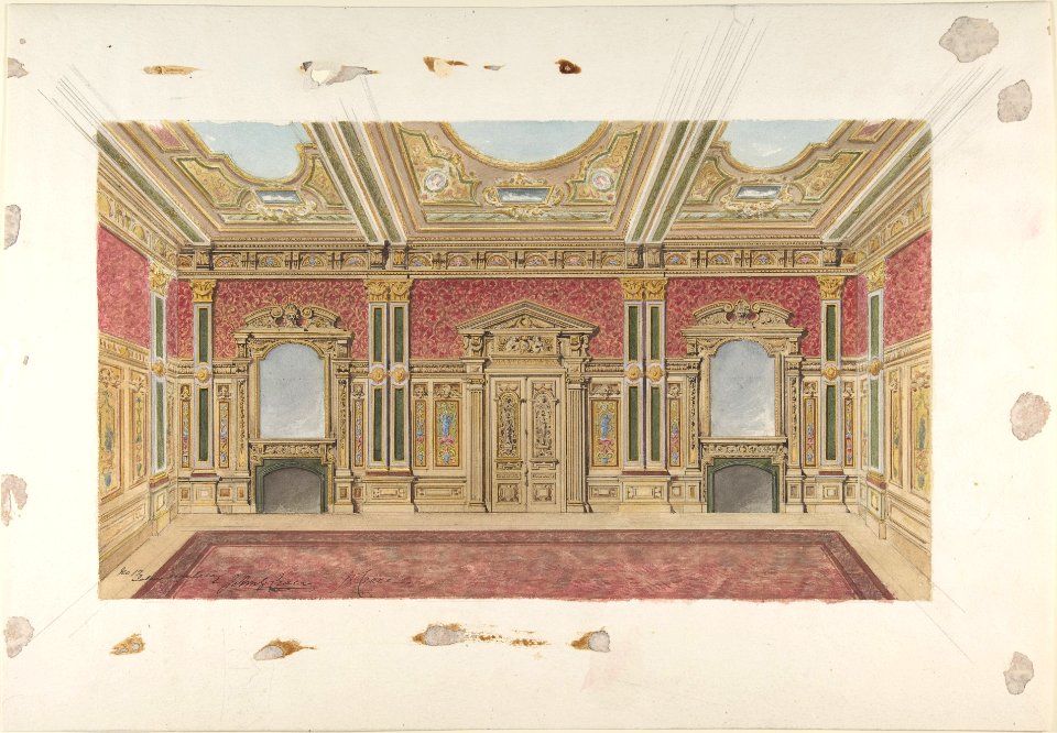 Room Design in the Renaissance style MET DP805631