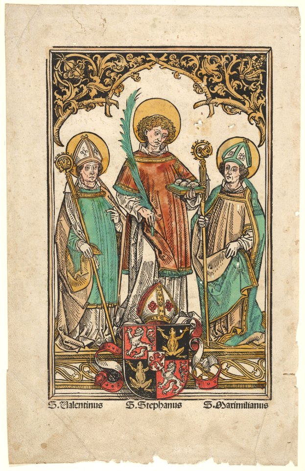Saints Valentine, Stephen, and Maximilian, the Patron Saints of Passau MET DP834029