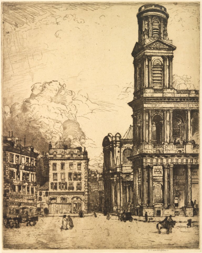 Saint Sulpice, Paris- La Grande Tour MET DP234478