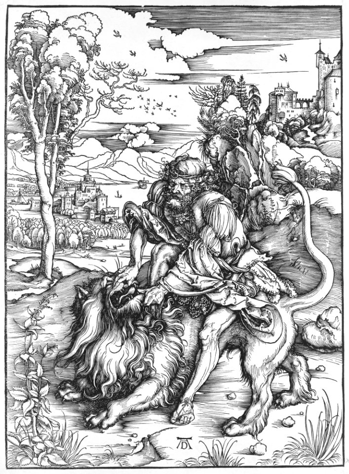 Samson Rending the Lion MET MM87034