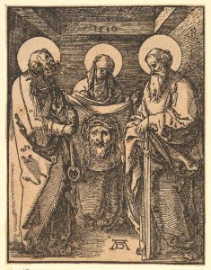 Saint Veronica between Saints Peter and Paul, from The Little Passion (copy) MET DP820398