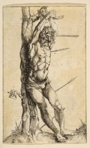 Saint Sebastian Tied to a Tree (reverse copy) MET DP815378