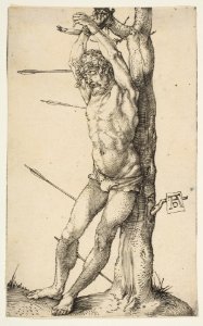 Saint Sebastian Tied to a Tree MET DP815376