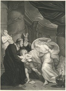 Rome, Titus's Garden–Lucius Pursued by Lavinia (Shakespeare, Titus Andronicus, Act 4, Scene 1) MET DP109511