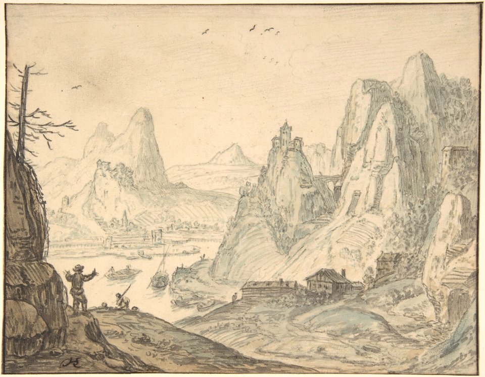 River Landscape with Mountains MET DP800675