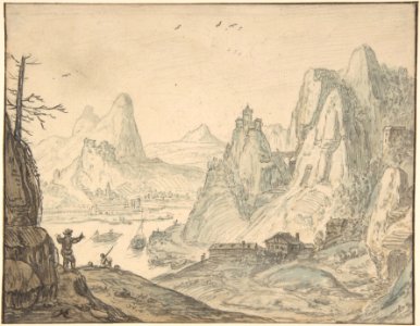 River Landscape with Mountains MET DP800675