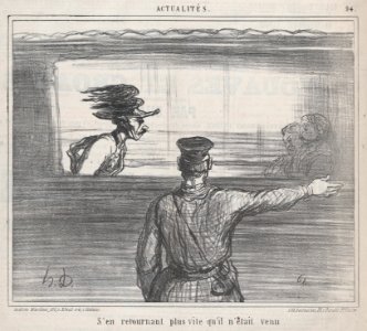 S'en retournant plus vite..., from Actualités, published in Le Charivari, July 12, 1859 MET DP876818