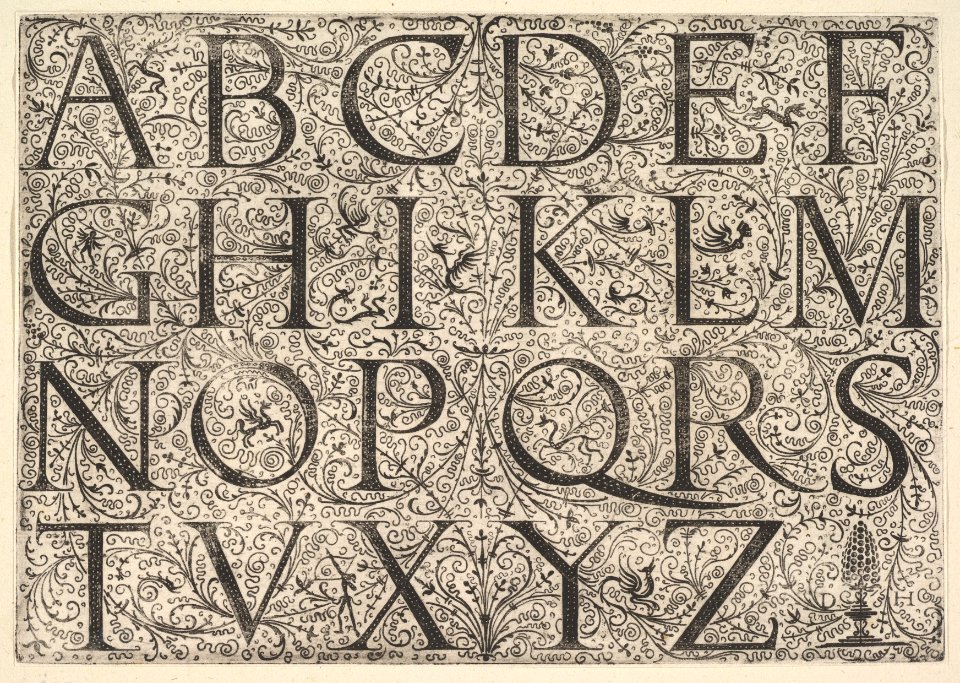 Roman Majuscule Alphabet MET DP822157