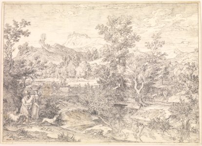 Roman landscape with figures near Paliano MET DP169134
