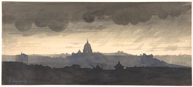 Saint Peter's Seen From the Pincio, Rome MET DP806750