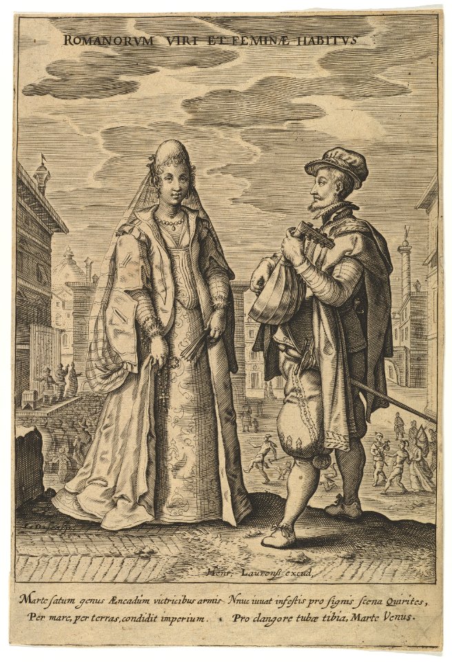 Romanorium Viri et Feminae Habitus, from Fashions of Different Nations (copy) MET DP821194