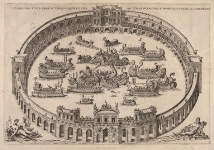 Roman Arena with a Mock Naval Battle MET DP831918