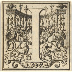 Roman Alphabet letter I with Louis XIV decoration MET DP855580