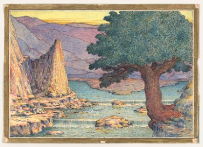 River Landscape with Rapids MET DP856516