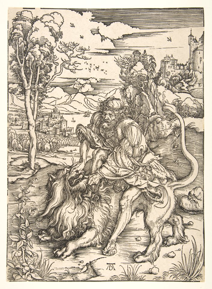Samson Rending the Lion MET DP816583